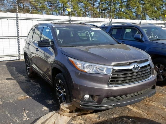 2016 TOYOTA HIGHLANDER XLE
